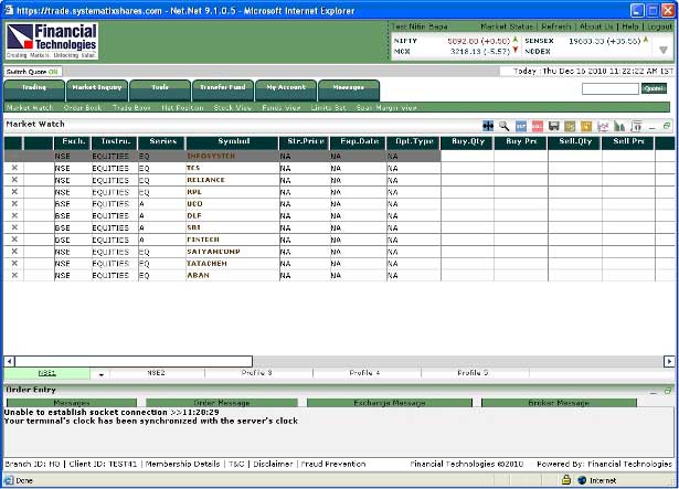 Genium inet trading system